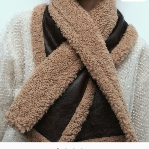 New Zara Scarf 3920/293 Unisex Black - Picture 6 of 6